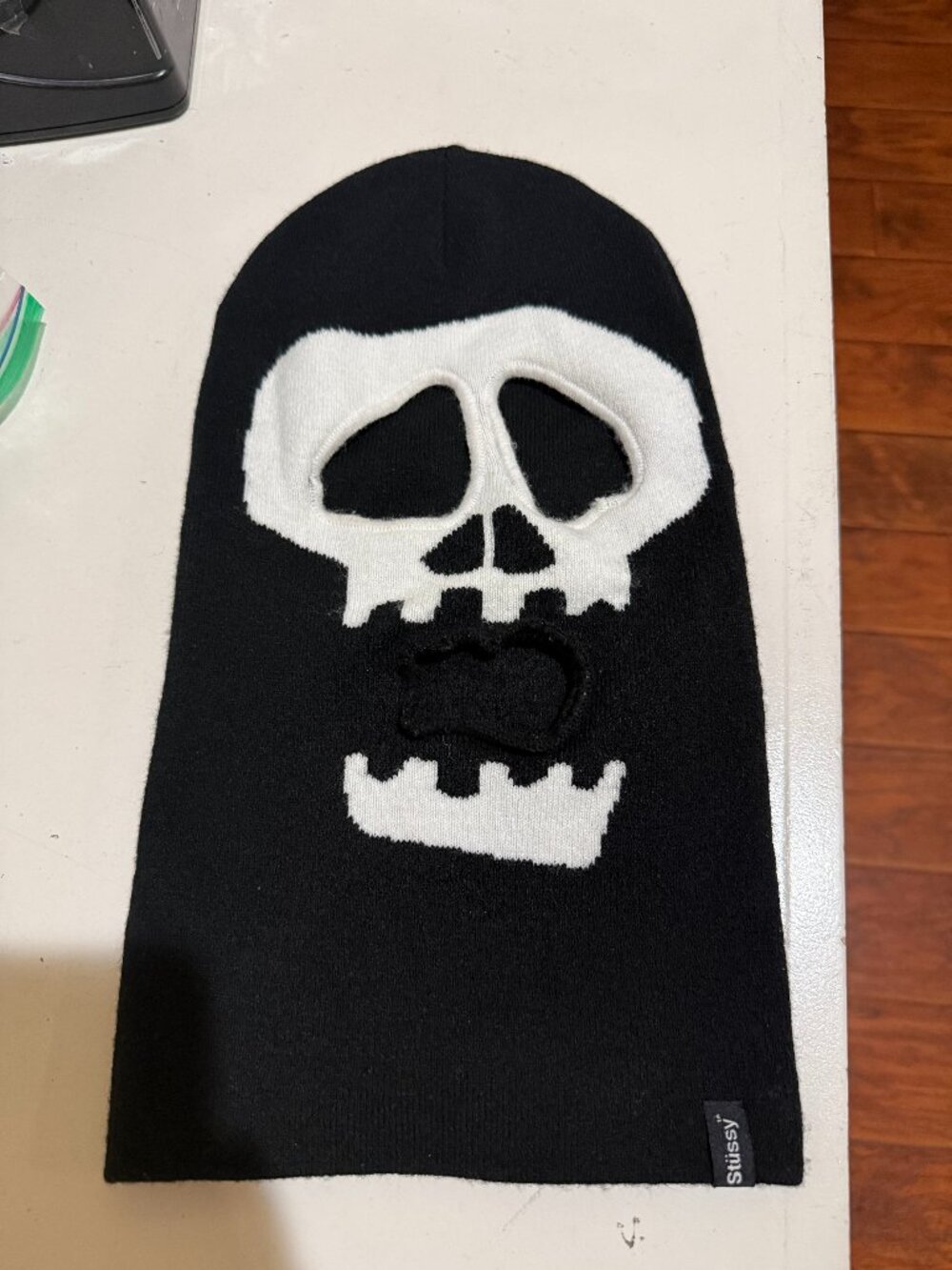 Stussy Black Skull Beanie Knit Hat Streetwear